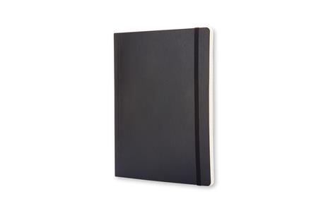 Taccuino Moleskine XL a righe copertina morbida nero. Black - 3