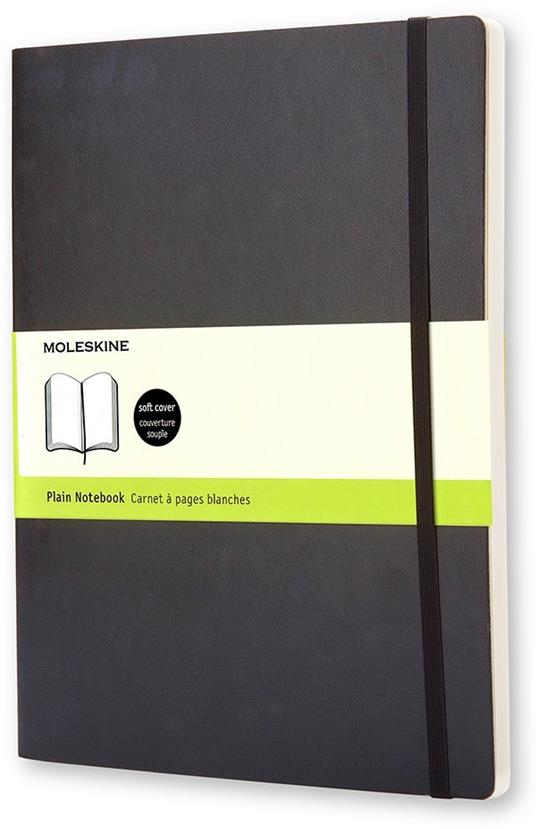 Taccuino Moleskine XL a pagine bianche copertina morbida nero. Black -  Moleskine - Cartoleria e scuola