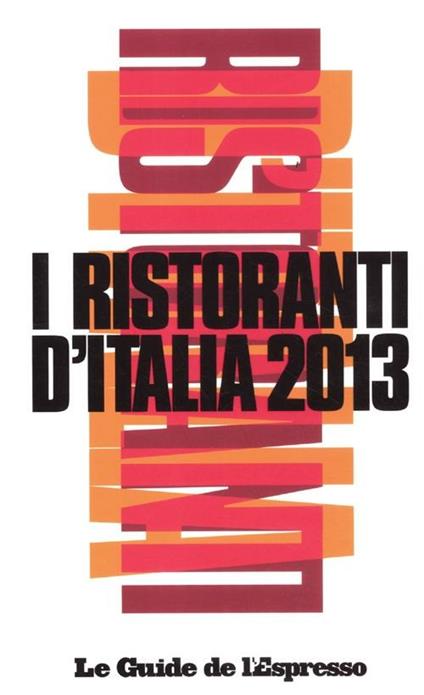 I ristoranti d'Italia 2013 - copertina