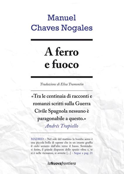 A ferro e fuoco - Manuel Chaves Nogales - copertina