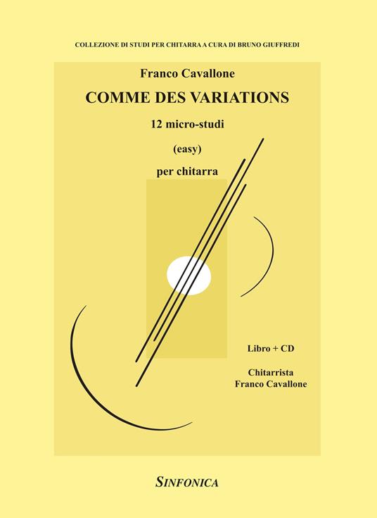 Comme des variations. 12 micro-studi. Per chitarra. Metodo. Con CD-Audio - Franco Cavallone - copertina