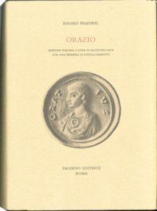 Orazio - Eduard Fraenkel - copertina