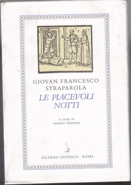 Le piacevoli notti - G. Francesco Straparola - copertina