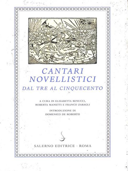 Cantari novellistici dal Tre al Cinquecento - 2