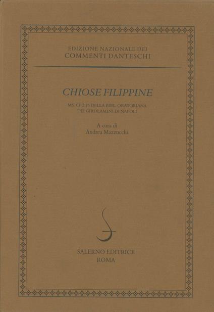 Chiose Filippine - copertina