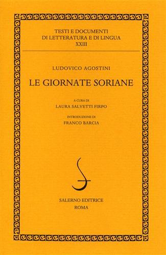 Le giornate soriane - Ludovico Agostini - copertina