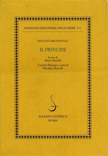 Il principe - Niccolò Machiavelli - copertina