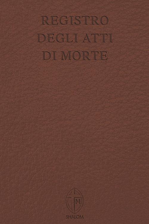 Registro degli atti di morte - copertina