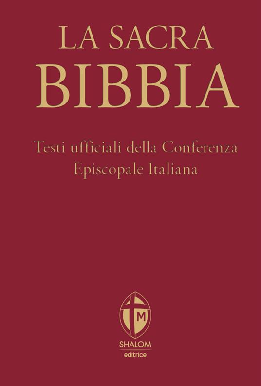 La Sacra Bibbia. Ediz. grande a caratteri grandi. Tela rossa - copertina