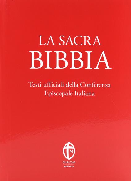 La sacra Bibbia. Ediz. rosso corallo - copertina