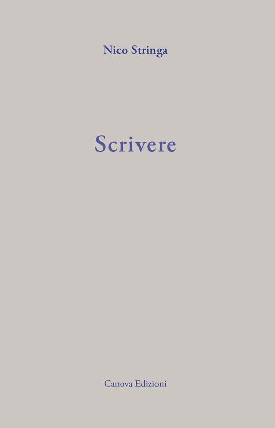 Scrivere - Nico Stringa - copertina