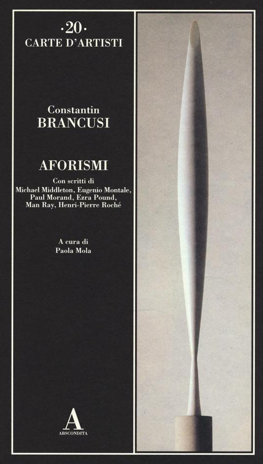 Aforismi - Constantin Brancusi - copertina