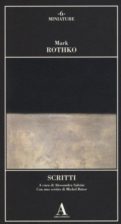 Scritti - Mark Rothko - copertina