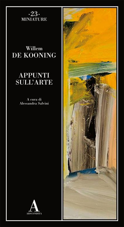 Appunti sull'arte - Willem De Kooning - copertina