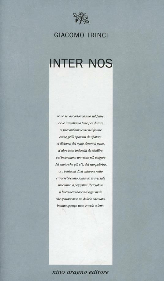 Inter nos - Giacomo Trinci - copertina