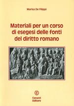 Materiali per il corso di esegesi delle fonti del diritto romano