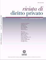 Rivista di diritto privato (2010). Vol. 1