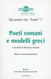 Poeti romani e modelli greci - copertina