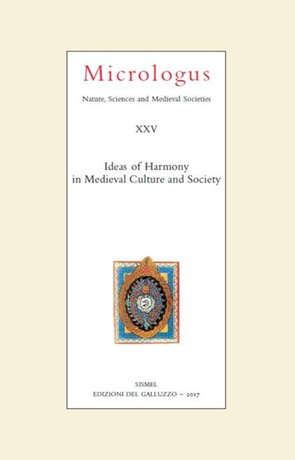 Ideas of harmony in medieval culture and society - copertina