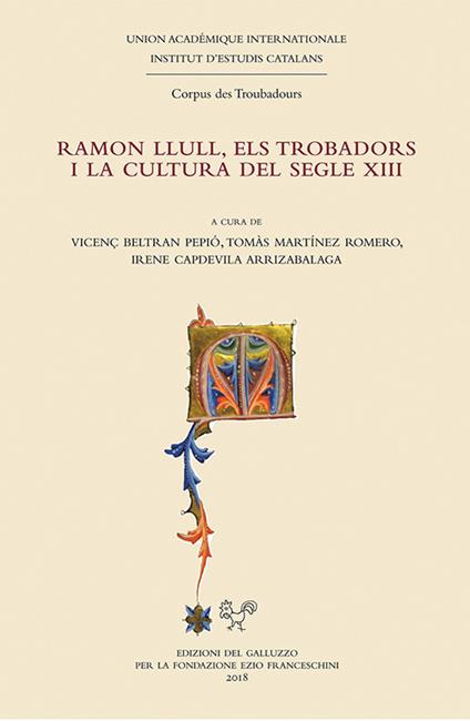 Ramon Llull, els trobadors i la cultura del segle XIII - copertina