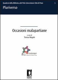 Occasioni malapartiane. Progetti teatrali della compagnia universitaria dei corsi di laurea in Pro.Ge.A.S e in Pro.S.M.Ar.T. - copertina