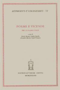 Forme e vicende. Per Giovanni Pozzi - copertina