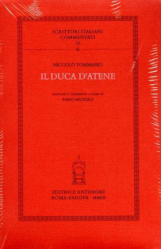 Il duca d'Atene - Niccolò Tommaseo - copertina