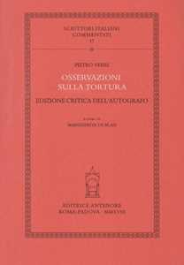 Osservazioni sulla tortura. Ediz. critica dell'autografo