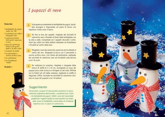 Creazioni natalizie per bambini con materiale riciclato. Con cartamodelli -  Libro - Edizioni del Borgo - Creare con i cartamodelli