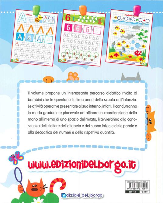 Lettere, parole e numeri a quadretti - Libro - Edizioni del Borgo - | IBS
