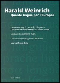 Harald Weinrich. Quante lingue per l'Europa - copertina