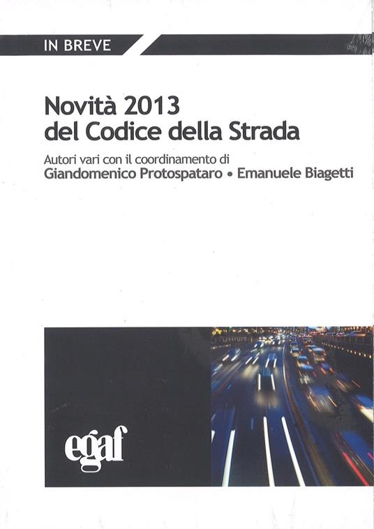Novità 2013 del codice della strada - copertina