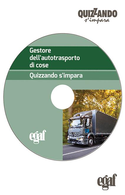 Gestore dell'autotrasporto di cose. DVD-ROM - copertina