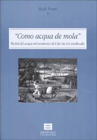 Como acqua de mola. Mulini ad acqua nel territorio di Calci in età medievale - Tiziana Panduri - copertina