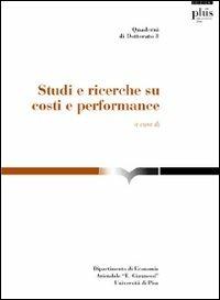 Studi e ricerche su costi e performance - copertina