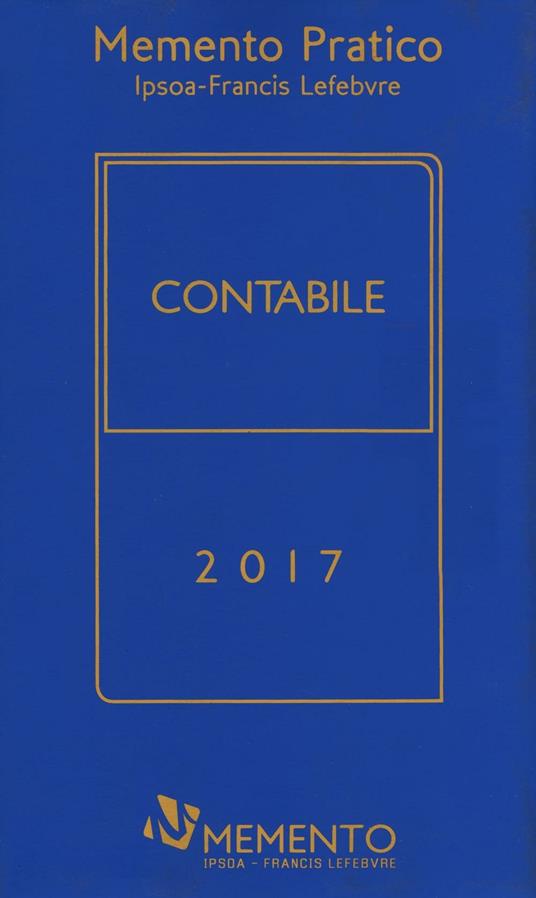 Memento pratico. Contabile 2017 - copertina