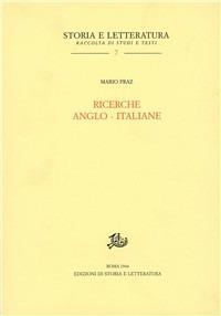 Ricerche anglo-italiane - Mario Praz - copertina