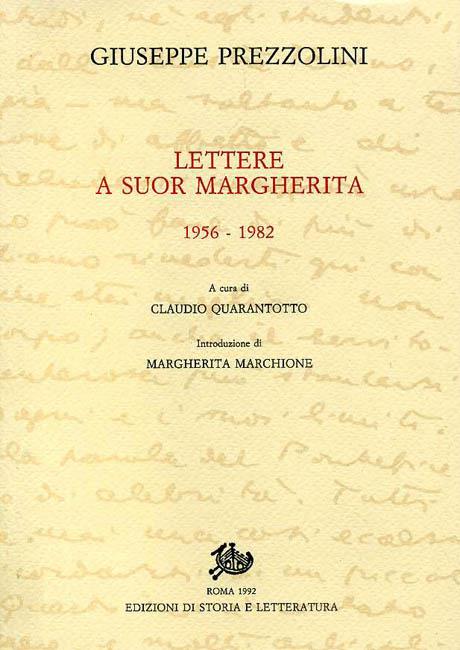 Lettere a suor Margherita 1956-1982 - Giuseppe Prezzolini - copertina