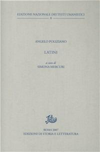 Latini - Angelo Poliziano - copertina