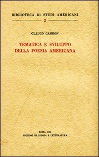 Tematica e sviluppo della poesia americana - Glauco Cambon - copertina