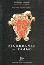 Ricordanze dal 1433 al 1483