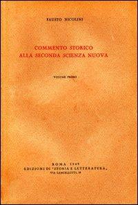 Commento storico alla seconda Scienza Nuova - Fausto Nicolini - copertina