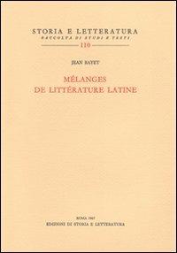 Mélanges de littérature latine - Jean Bayet - 2