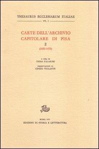 Carte dell'Archivio capitolare di Pisa. Vol. 2: 1051-1075 - copertina