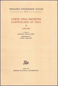 Carte dell'Archivio capitolare di Pisa. Vol. 3: 1076-1100 - copertina