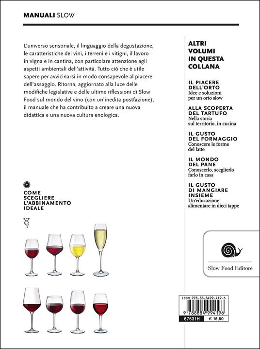 Il piacere del vino. Come imparare a bere meglio - Paola Gho - Giovanni  Ruffa - - Libro - Slow Food - Manuali Slow