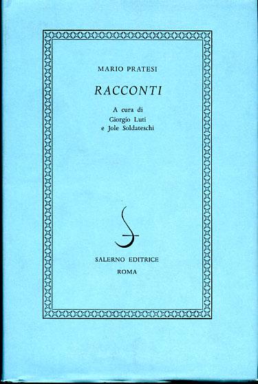 Racconti - Mario Pratesi - copertina