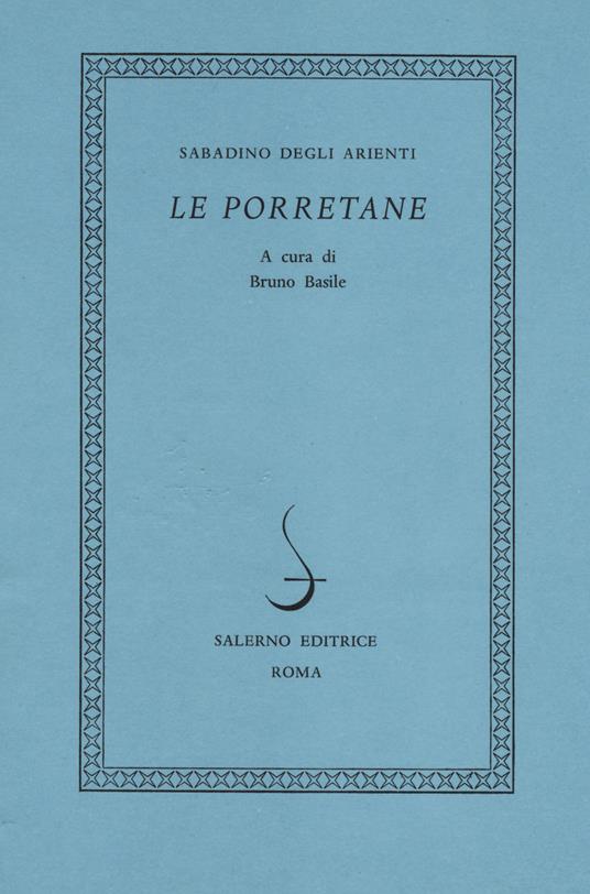 Le porretane - Sabadino G. Degli Arienti - copertina