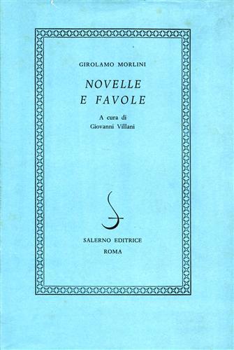Novelle e favole - Girolamo Morlini - copertina