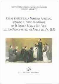 Cenni storici sulla missione africana - copertina